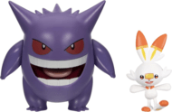 POKEMON Gengar ir Scorbunny figūrėlės, 2 vnt, PKW2548