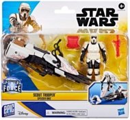 STAR WARS figūrėlė su greitaeigiu motociklu, asort., G03725L00