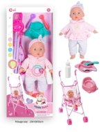 Lėlė su vežimėliu ir maisto rinkiniu, 2503O0994