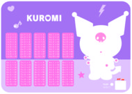 KUROMI laminuotas stalo padėklas, A3, PO-A3X-4332-KUR-7055-LX