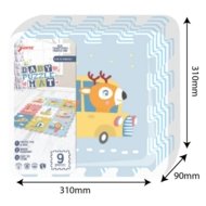 SUNTA vaikiškas dėlionės kilimėlis Transportas ir gyvūnai, 9 dalių, 3087