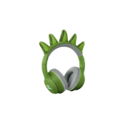 KIDYWOLF belaidės vaikiškos ausinės su keičiamais dinozauro spygliais, KIDYEARS-BT-DIN