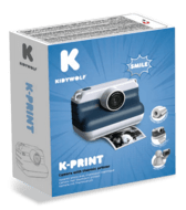KIDYWOLF KIDYWOLF momentinis fotoaparatas su terminiu spausdinimu, mėlynas, K-PRINT-BU