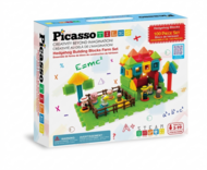 PICASSO TILES Magnetinis konstruktorius HedgeHog blocks Farm 100 det., PTB100-Farm