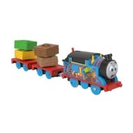 THOMAS & FRIENDS motorizuotas teminis garvežiukas su vagonu 2022, HFX97