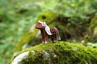 MAKEBUG 3D popierinė delionė black forest horse, MB-D-0012