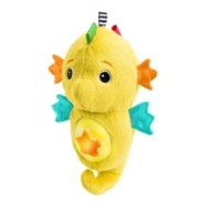 BABY EINSTEIN raminantis pliušinis žaislas Seahorse Soother, geltonas, 17400-000