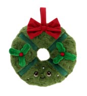 KEEL TOYS pliušinis Kalėdinis vainikas 22 cm, EX3925