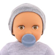 LULLABABY lėlė kūdikis su pilku kostiumėliu, LBY7264Z