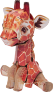 MAKEBUG 3D popierinė delionė giraffe, MB-D-0042