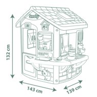 SMOBY žaidimų namelis su virtuvėle, 7600810505