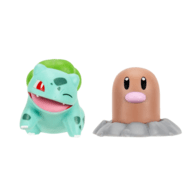 POKEMON Diglett ir Bulbasaur veiksmo figūrėlės, 2 vnt, PKW4061