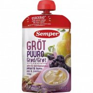 SEMPER RTE ryžių-avižų košė su kriaušėmis,džiovintomis slyvomis 6m+, 120g