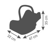 SMOBY automobilinė kėdutė lėlėms, rožinė, 7600240241