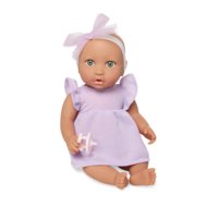 LULLABABY lėlė kūdikis su alyvinės spalvos megztiniu, LBY7313Z