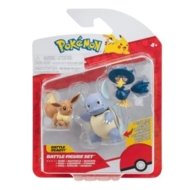 POKEMON Eevee, Murkrow ir Wartortle veiksmo figūrėlės, 3 vnt, PKW3895