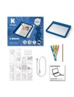 KIDYWOLF šviečianti piešimo planšetė, mėlyna, KIDYDRAW-PRO-BU