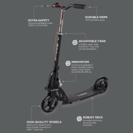 GLOBBER paspirtukas One K Active, juodas, 498-190