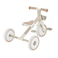 GLOBBER mokomasis triratukas Learning Trike, 2in1 Plus, kokosinis, 737-466