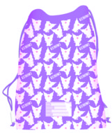 KUROMI sportinis maišelis avalynei, violetinis, TO-WKS-3724-XXX-KURO-SA