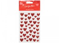 LOVE YOU MORE širdelės formos lipdukai, 737174