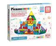 PICASSO TILES Magnetinis konstruktorius Building blocks set 75 det., PTE21