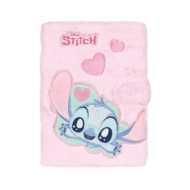 STITCH DISNEY A5 pūkuota užrašų knygutė rožinė, 99527PTR