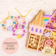 STORY MAGIC kūrybinis rinkinys Mediniai pilies karoliukai, 205526