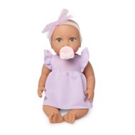 LULLABABY lėlė kūdikis su alyvinės spalvos megztiniu, LBY7313Z