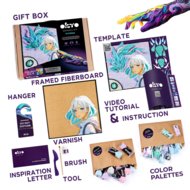 OKTO MANGA 3D Kūrybinis rinkinys Air 30x40 cm, 20040