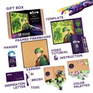 OKTO MANGA 3D Kūrybinis rinkinys Earth 30x40 cm, 20038