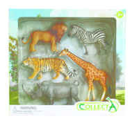 COLLECTA figūrėlių rinkinys su laukinės gamtos gyvūnais, 5 vnt, 84108
