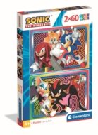 CLEMENTONI dėlionė Sonic 2025, 2x60 det., 24821