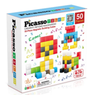 PICASSO TILES Magnetinis konstruktorius Magnetic Cubes 50 det., PMC50