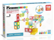 PICASSO TILES Magnetinis konstruktorius Marble run 100 det., PTMG100