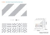 SUNTA trikampių dėlionės kilimėlis Mix and Match, 1018B3-C