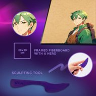 OKTO MANGA 3D Kūrybinis rinkinys Earth 30x40 cm, 20038