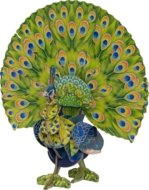 MAKEBUG 3D popierinė delionė green peafowl, MB-D-0016