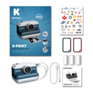 KIDYWOLF KIDYWOLF momentinis fotoaparatas su terminiu spausdinimu, mėlynas, K-PRINT-BU