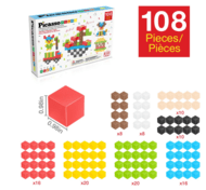 PICASSO TILES Magnetinis konstruktorius Magnetic Cubes 108 det., PMC108