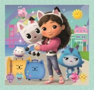 CLEMENTONI GABBY'S DOLLHOUSE dėlionė, 3x48, 25002