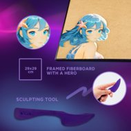 OKTO MANGA 3D Kūrybinis rinkinys Water 30x40 cm, 20037