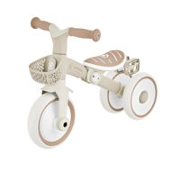 GLOBBER mokomasis triratukas Learning Trike, 2in1 Plus, kokosinis, 737-466