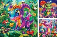 RAVENSBURGER PUZZLE dėlionė Mažieji sodo drakonai, 3x49 det., 12004301 0
