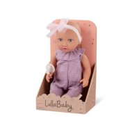 LULLABABY lėlė kūdikis su alyvinės spalvos megztiniu, LBY7295Z