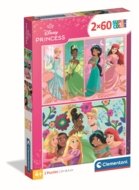 CLEMENTONI dėlionė Disney princesės 2025, 2x60 det., 24824