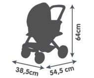 SMOBY lėlių vežimėlis su stogeliu, 7600253121