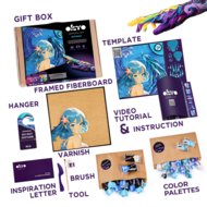 OKTO MANGA 3D Kūrybinis rinkinys Water 30x40 cm, 20037