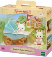 SYLVANIAN FAMILIES triušiukai dvynukai vežimėlyje, 2206/5018/5432