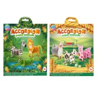 MOXY kūrybinis rinkinys Accordion Paper Animals, asort., 100107